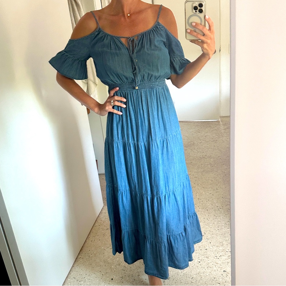 Michael Kors Denim Maxi Dress